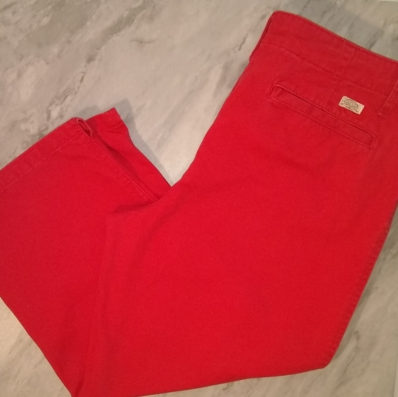 Lauren Ralph Lauren- Red  Capris - Picture 1 of 6